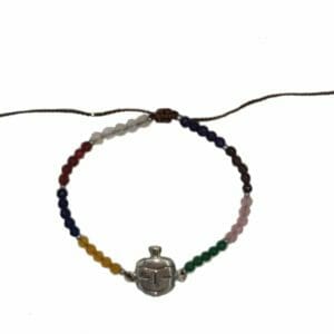 Bracelet “PURABALI” en argent et pierres naturelles